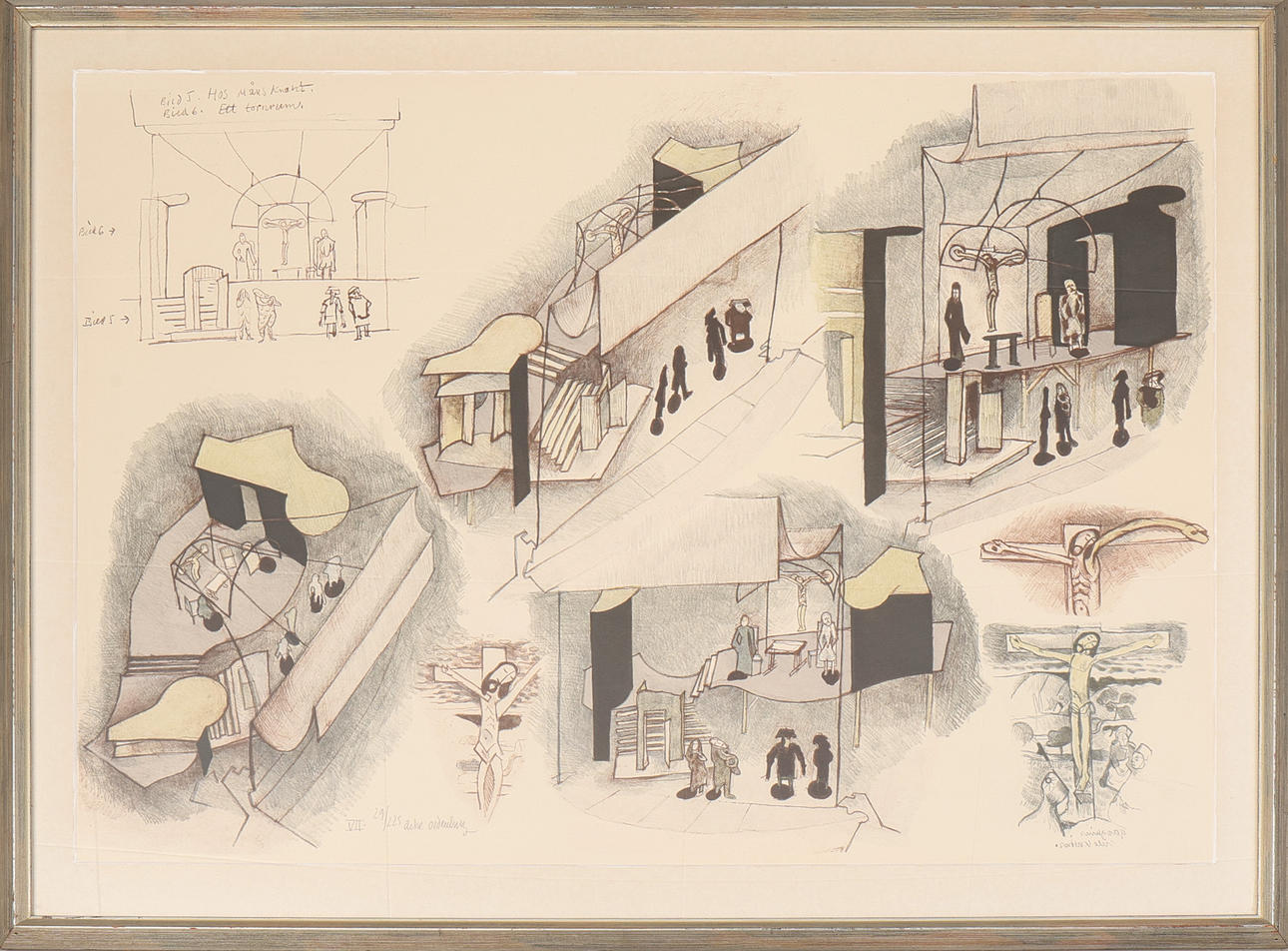 ACKE OLDENBURG. Lithograph, signed, numbered 29/225.