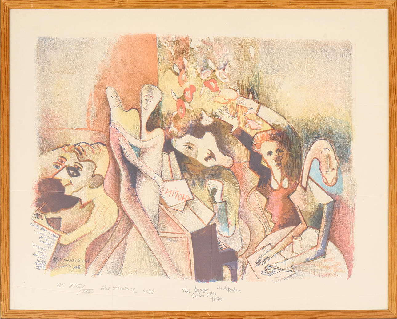 ACKE OLDENBURG. Lithograph, signed, numbered HC and dated 1978.