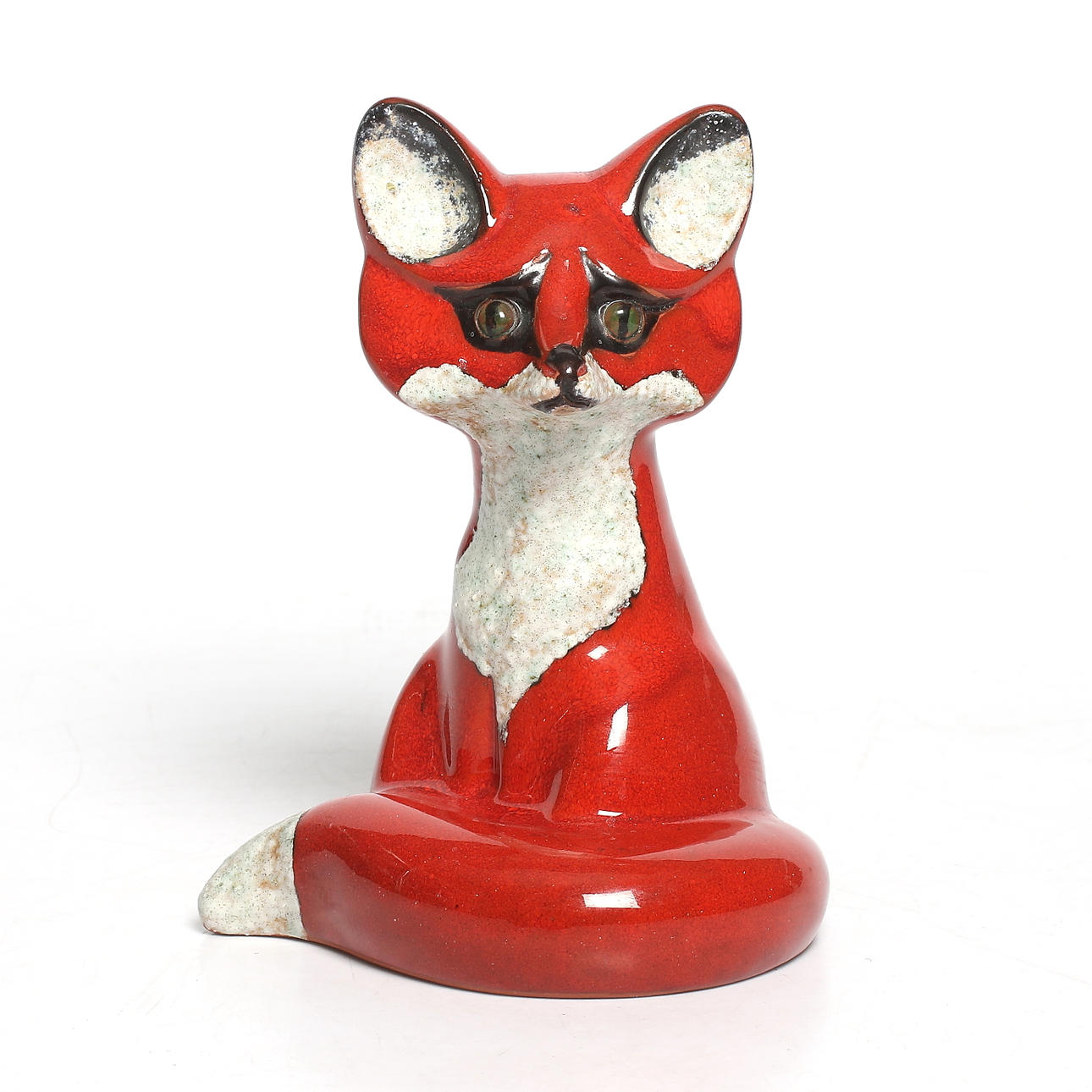 FIGURIN, keramik, "Räv", Thomas Hellström, Nittsjö, 1960-tal.