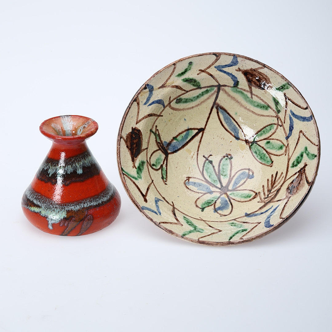 BOWL, EARTHENWARE, VASE, POTTERY.