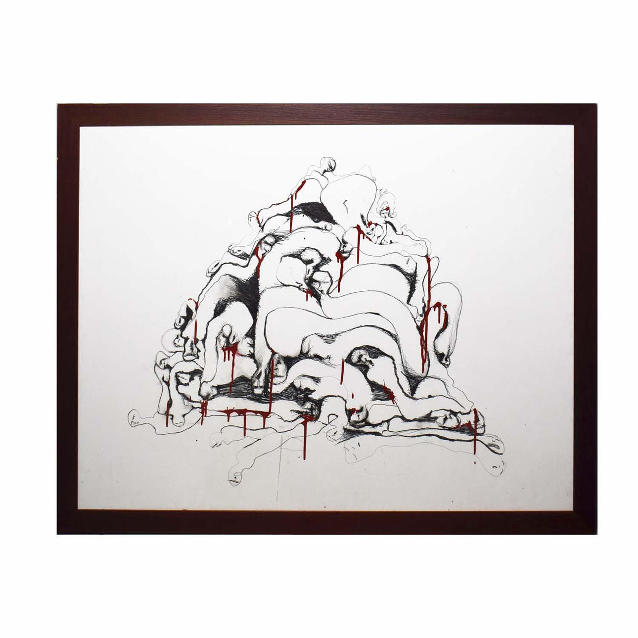 20TH CENTURY SCHOOL. ENTWINED FIGURES.