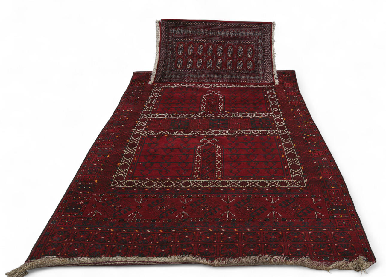 TÆPPER, håndknyttede, orientalske, 2 stk.