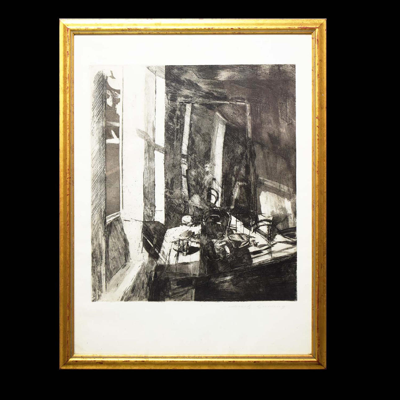 FREDERICK CUMING (BRITISH, B.1930). STUDIO INTERIOR.