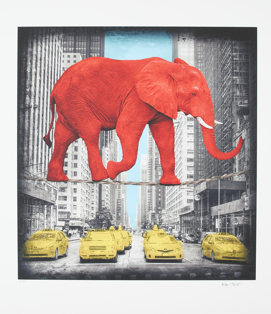 LARS TUNEBO. “High in New York”, pigment print, signed and numbered EA 13/15.