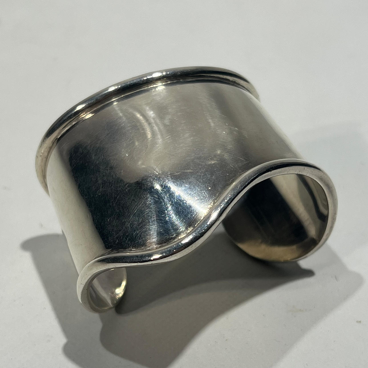 925 punched silver slave bracelet.