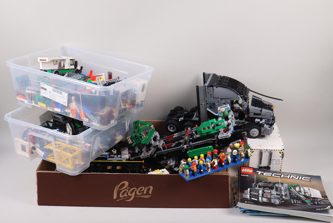 LEGO, diverse Lego, jernbane, Technic, manualer osv.