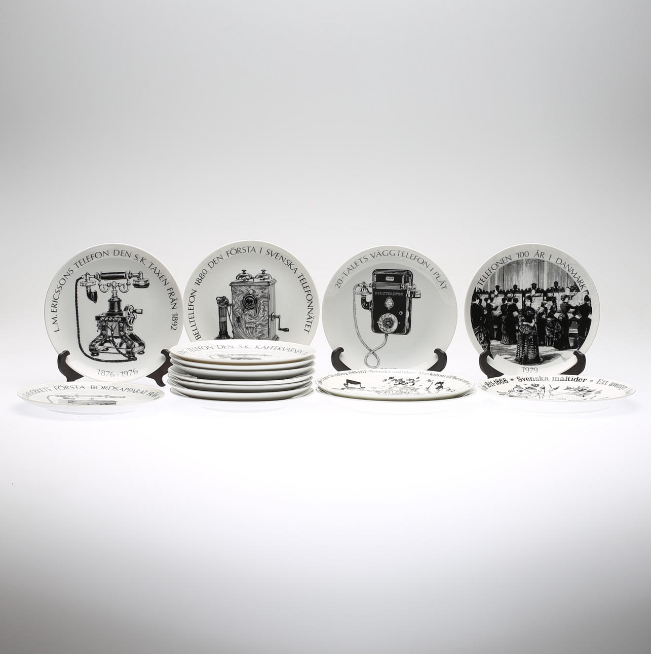 SAMLARTALLRIKAR, 3+13 delar, Gustavsberg samt Scan Lekven Design, Danmark.