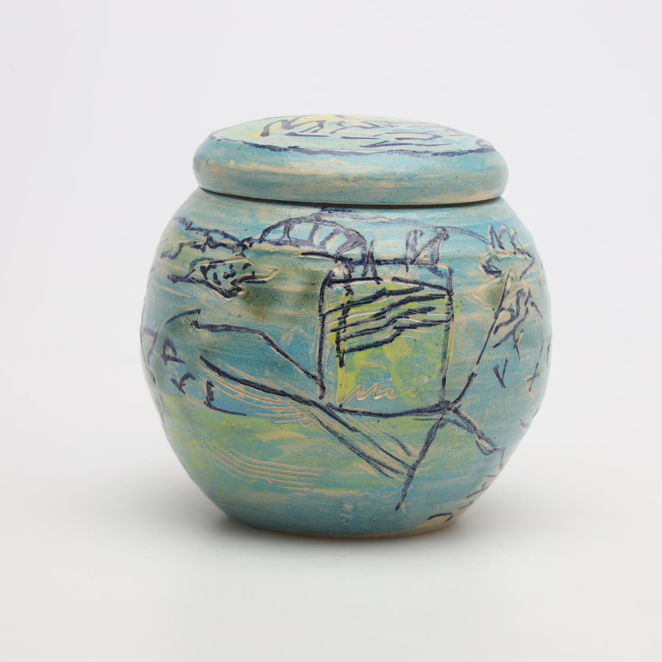 KERSTIN DANIELSSON. A ceramic LOCKERNA, signed.