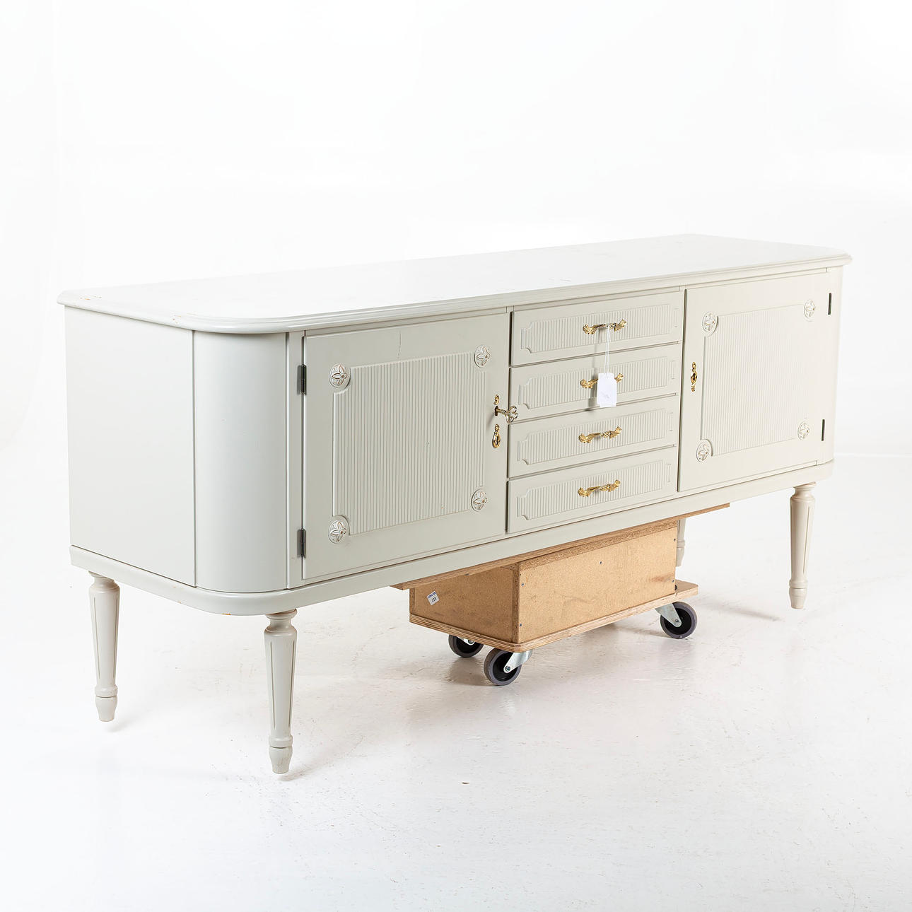 A Gustavian style sideboard, second half of the 20th century.