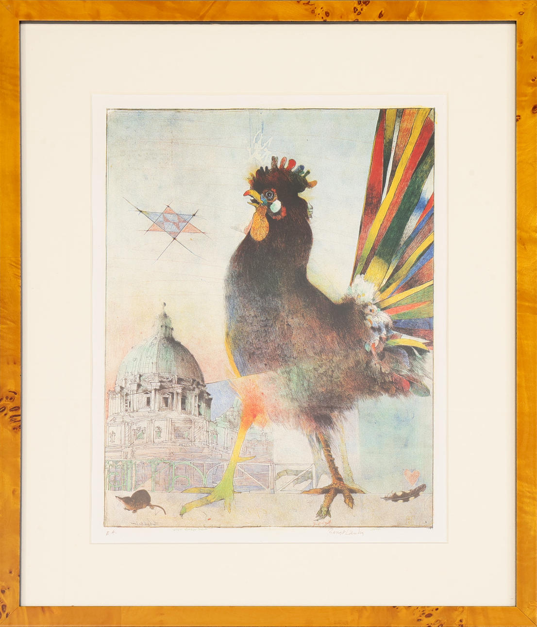 BENGT  LANDIN. Lithograph, signed, numbered E.A.