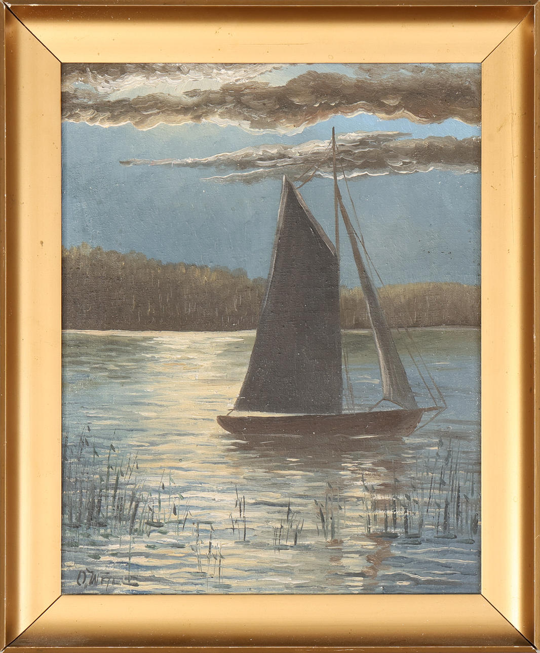 OIDENTIFIERAD KONSTNÄR. Oil on canvas, signed.
