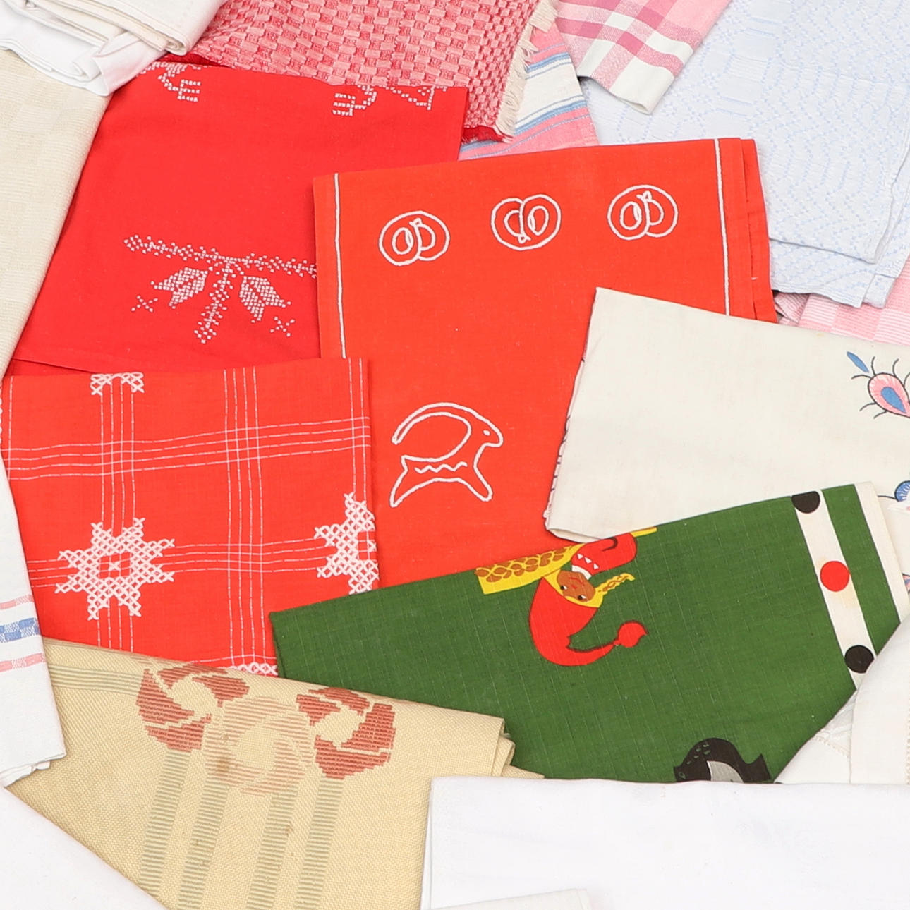 TABLECLOTHS, 24 pcs, linen & cotton.