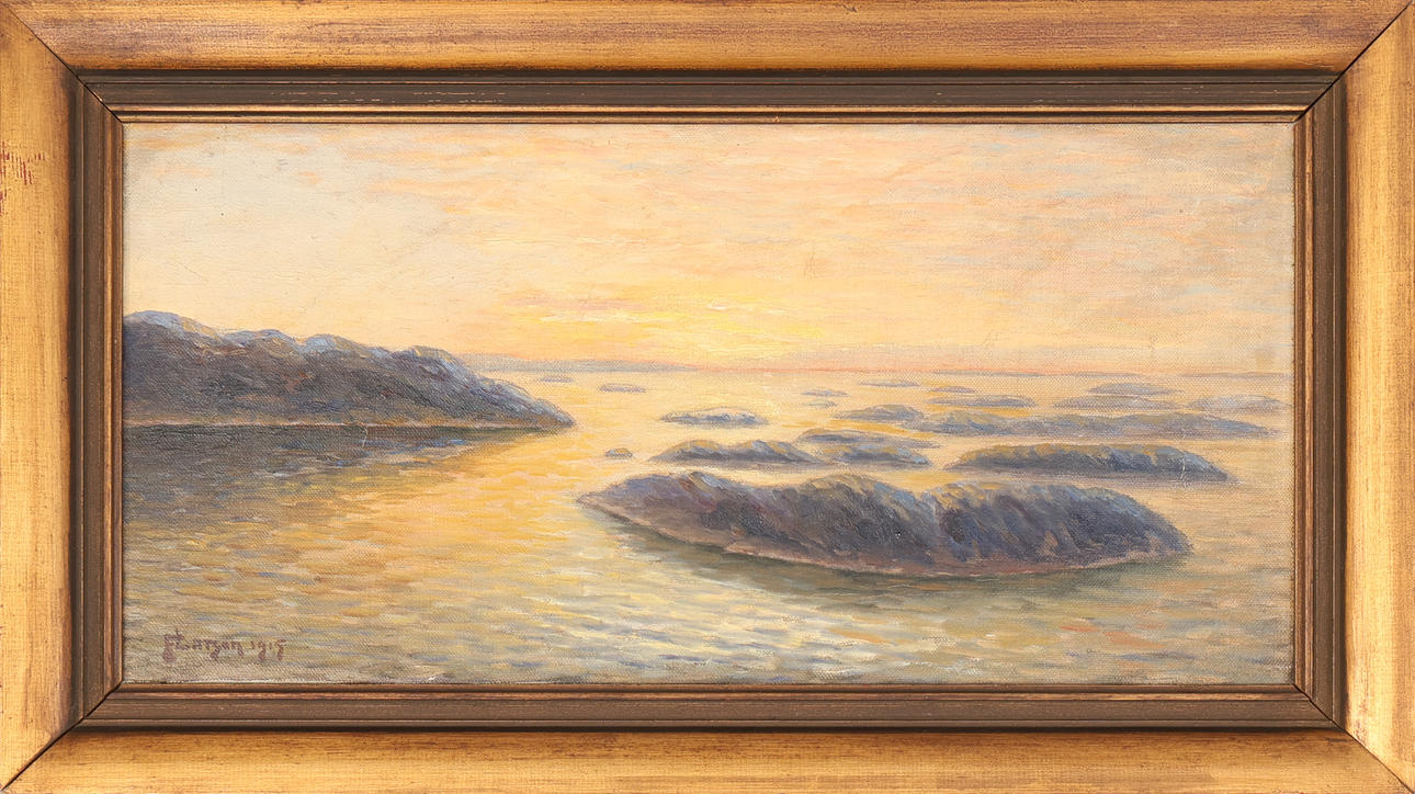 OIDENTIFIERAD KONSTNÄR. Oil on canvas, signed F Larsson and dated 1915.