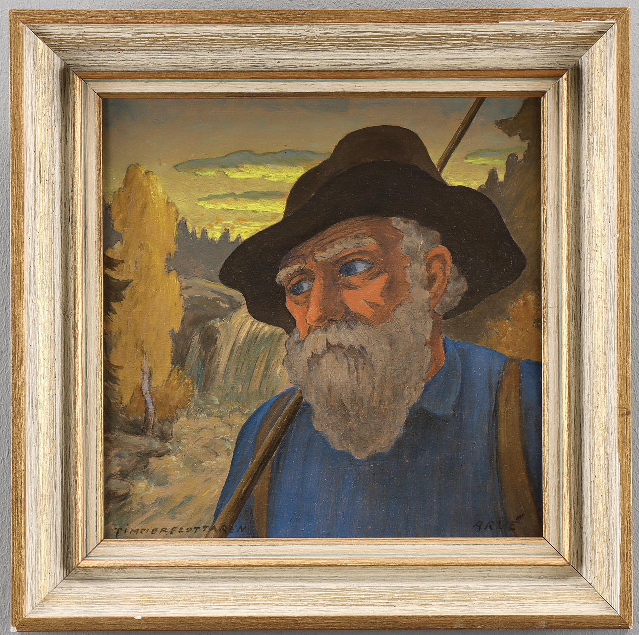 ARVID ARVÉ (ARVID K GUSTAFSSON 1894-1968). “TIMBER FLOAT”.