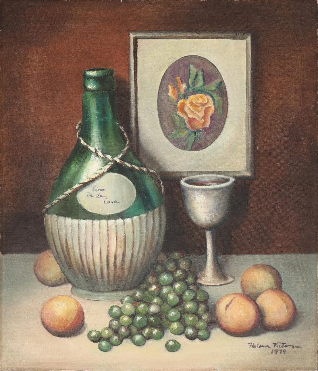 OIDENTIFIERAD KONSTNÄR. Oil on panel, signed and dated 1979.