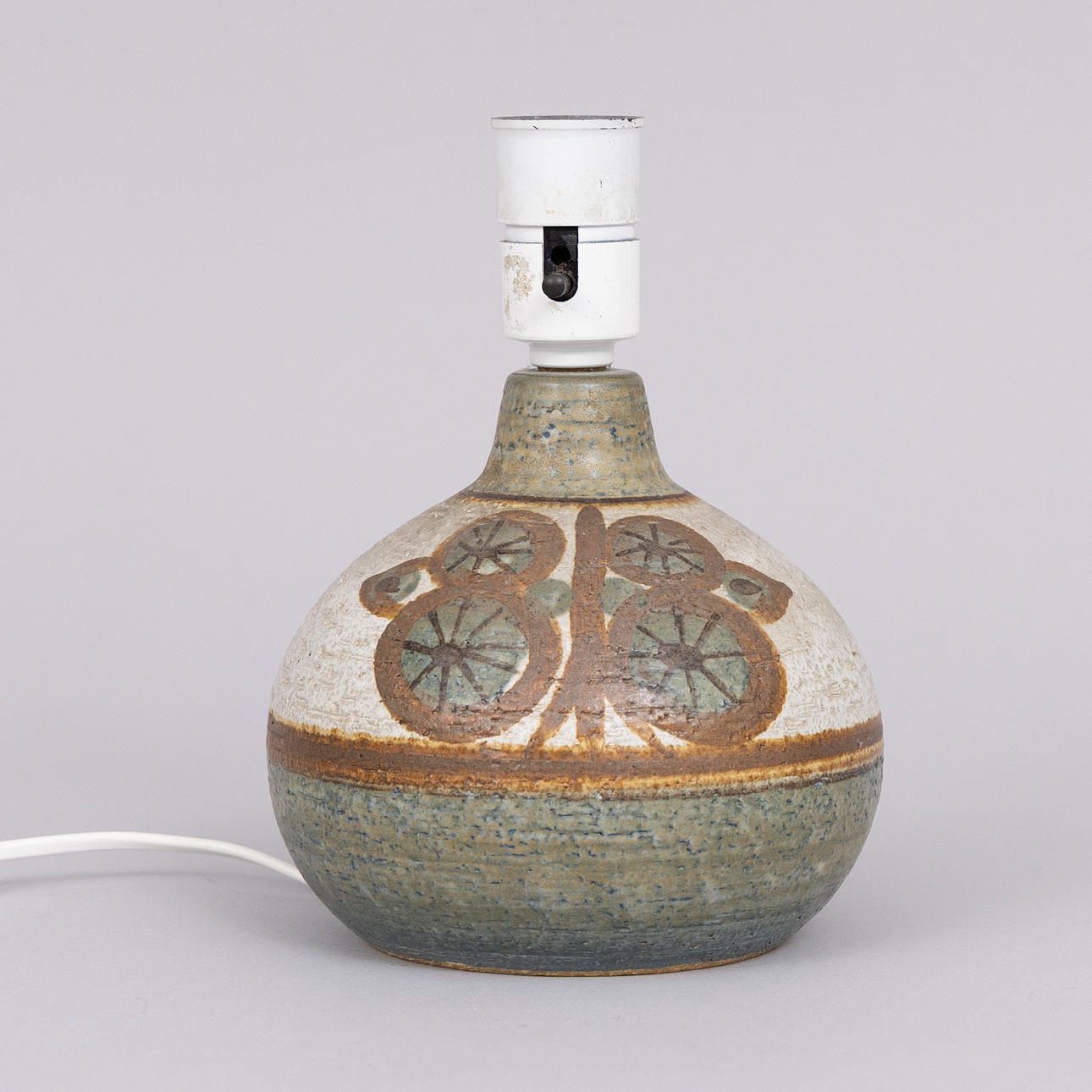 LÁMPARA DE MESA, gres, Søholm Keramik, Dinamarca.