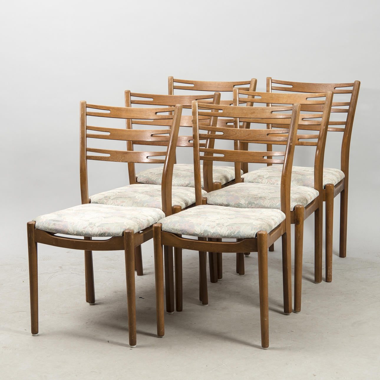 STOLAR, 6 stycken, teak/bok, "Della", Ikea.