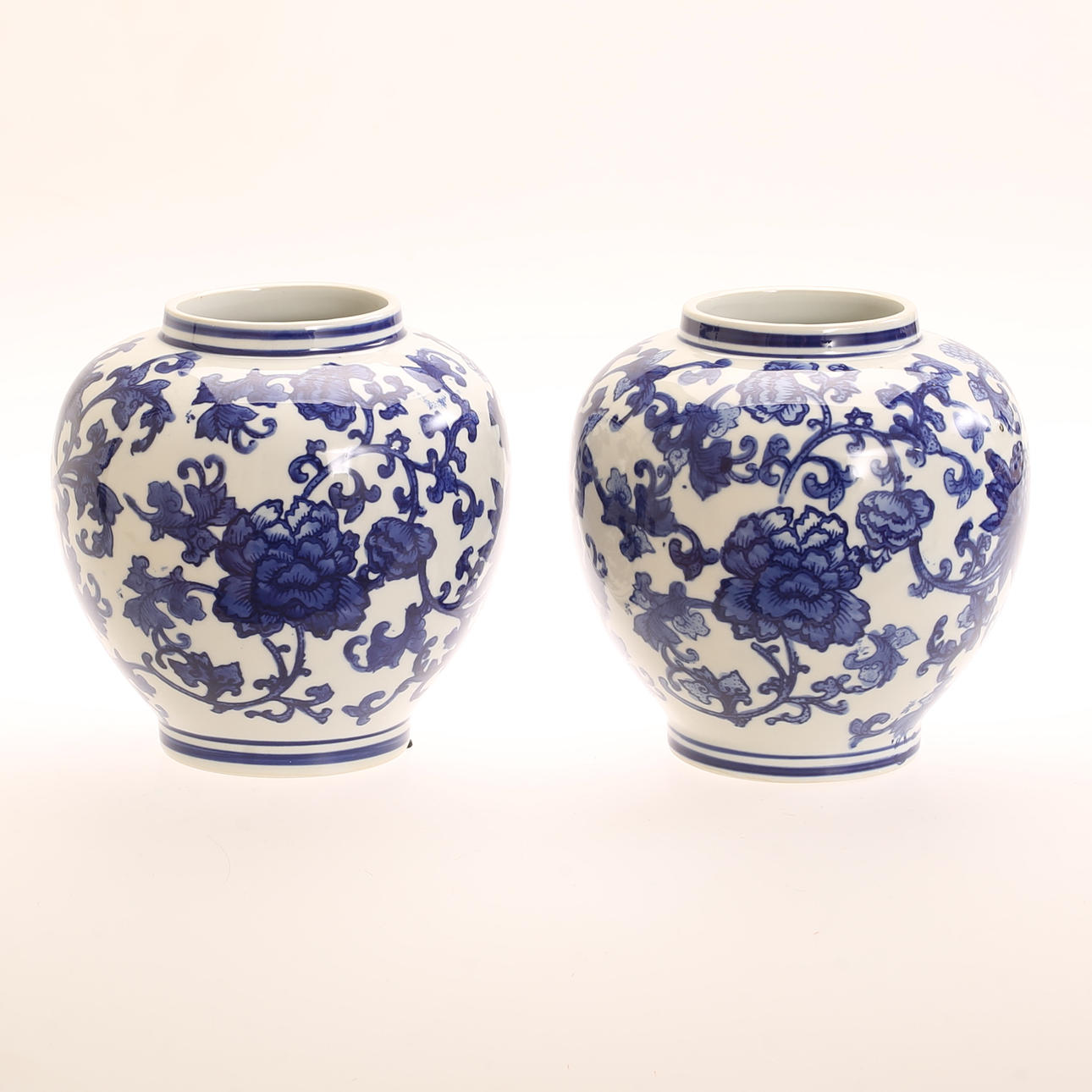 MALJAKOT, 2 kpl, posliini, itämainen, nykyaikainen.