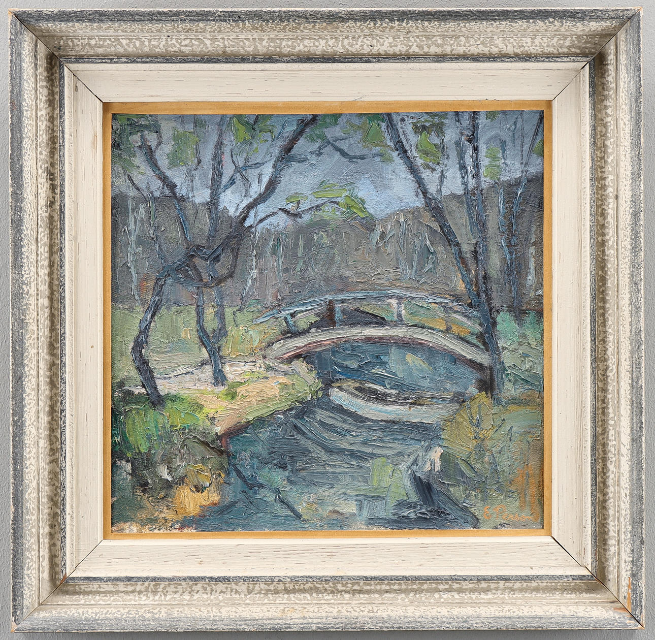 UIDENTIFICERET KUNSTNER „Knotty Tree - Falkenberg“, signeret E, Person.