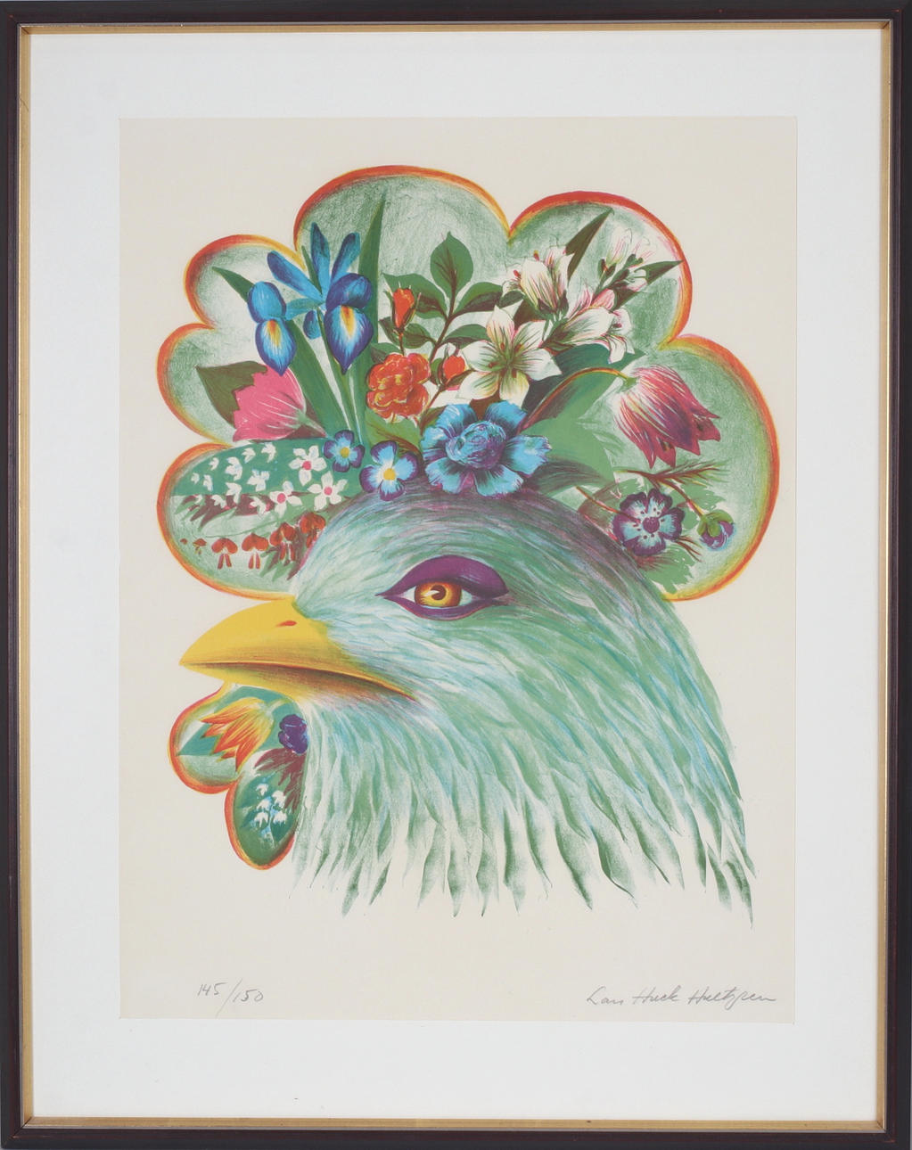 LARS HUCK HULTGREN. Composition, lithograph, signed and numbered 145/150.