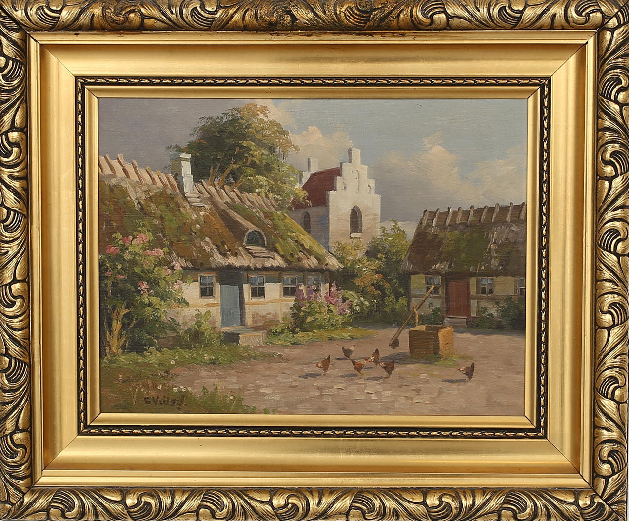 CARL VEILSÖ. olja på duk, signerad.