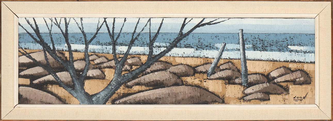 SVEN ERIK LUND. Oil on canvas, signed, Lund.