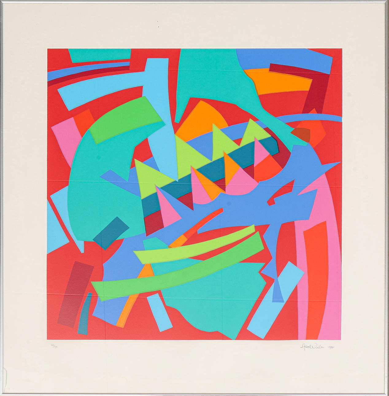 AKSEL NIELSEN. Silkscreen, signed, numbered 162/175 and dated -88.