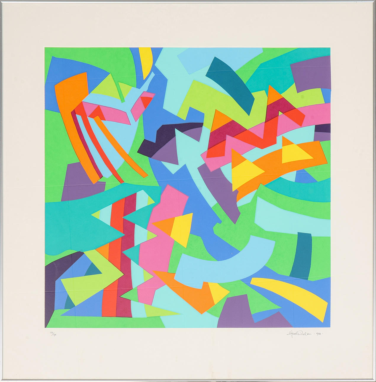 AKSEL NIELSEN. Silkscreen, signed, numbered 172/175 and dated -88.