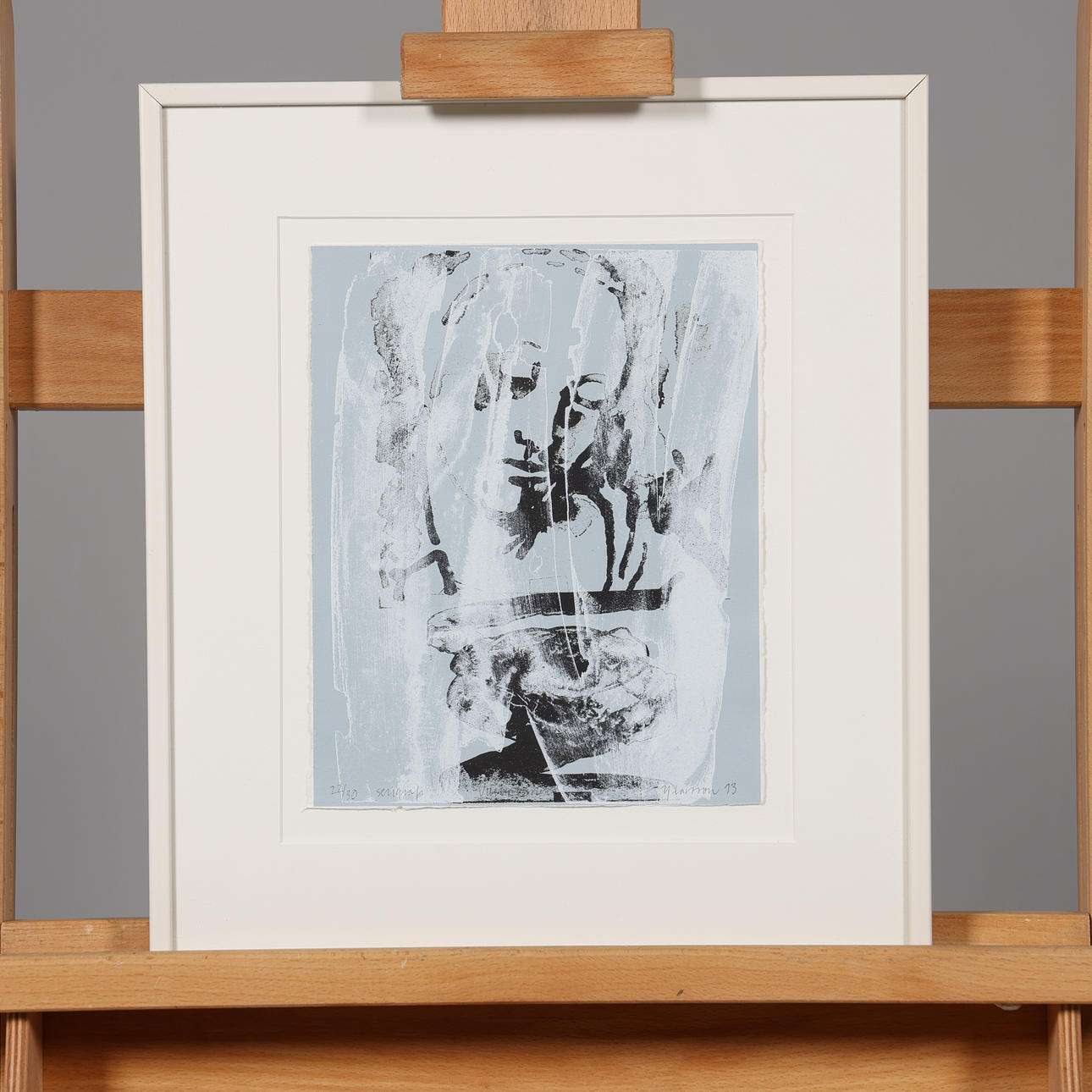 YVONNE LARSSON. LITHOGRAPH, signed, dated 93, numbered 22/30.