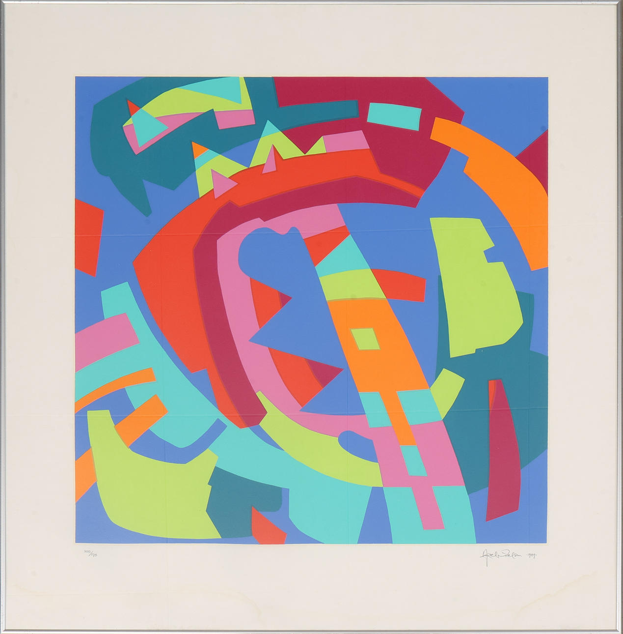 AKSEL NIELSEN. Silkscreen, signed, numbered 105/175 and dated -89.