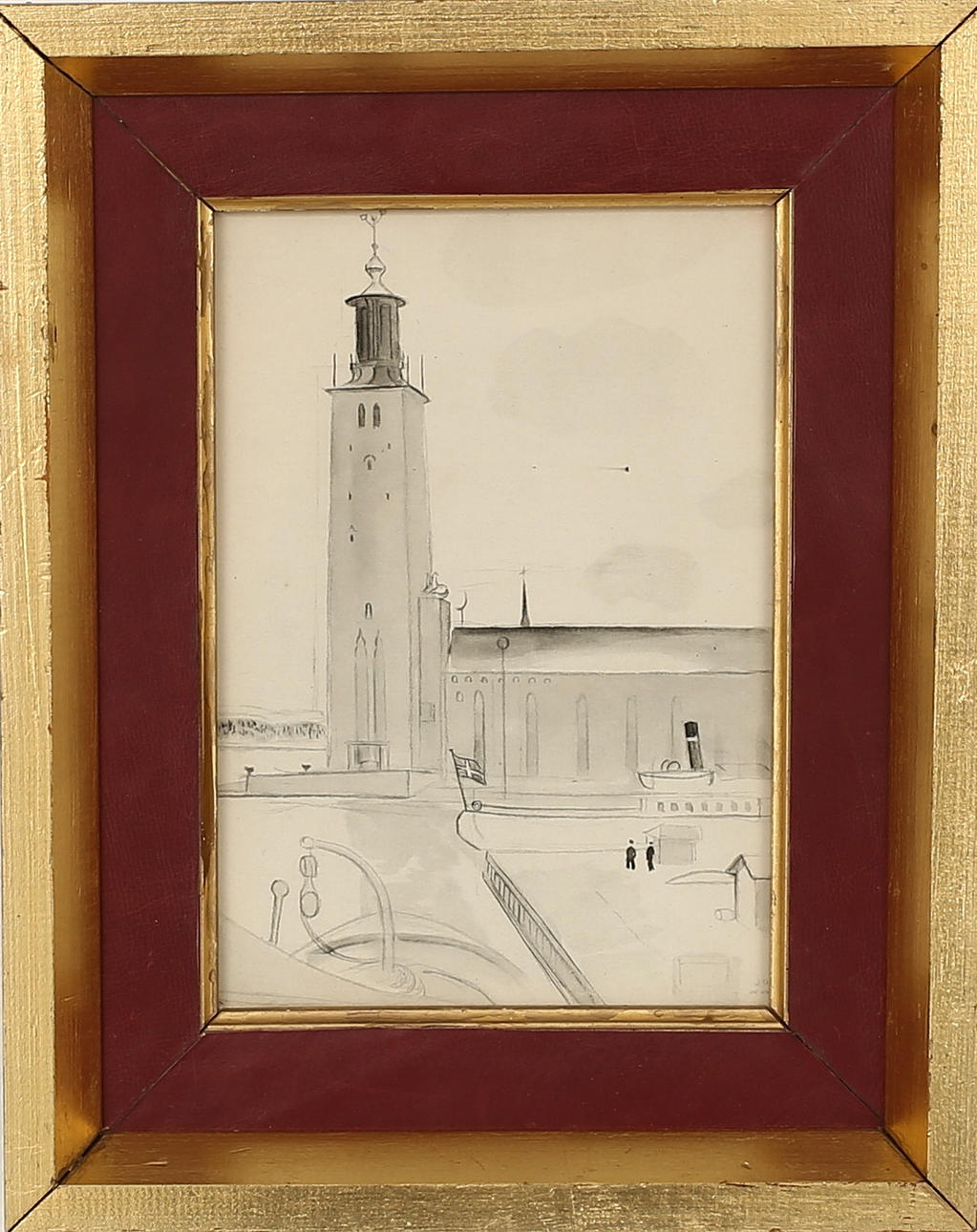 EINAR JOLIN. Teckning, signerad Jolin.