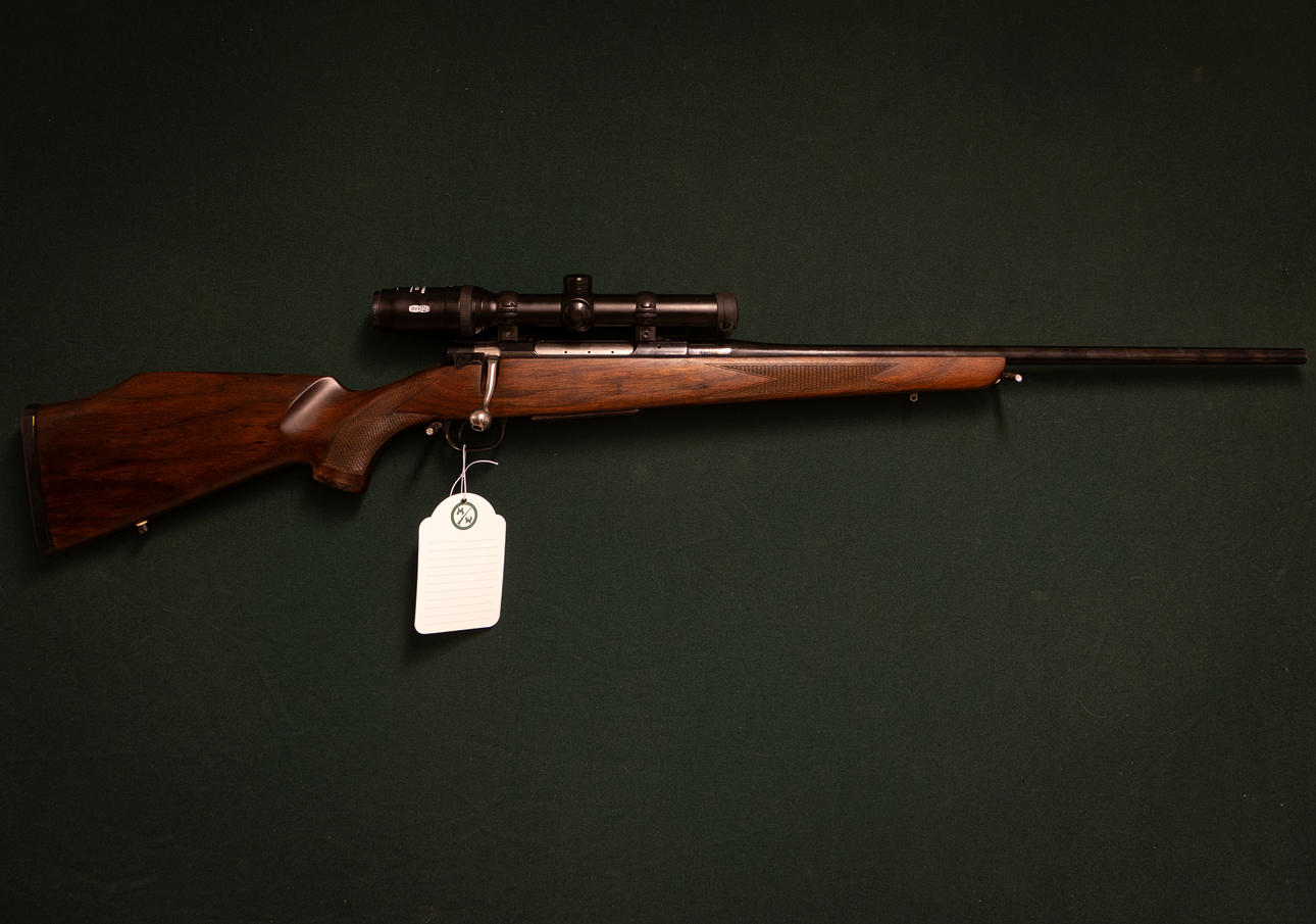 Schultz & Larsen M97-DL. cal. .30-06 to No. 52349 Auxiliary pipe calibre 9,3x62 to.no. P14271.
