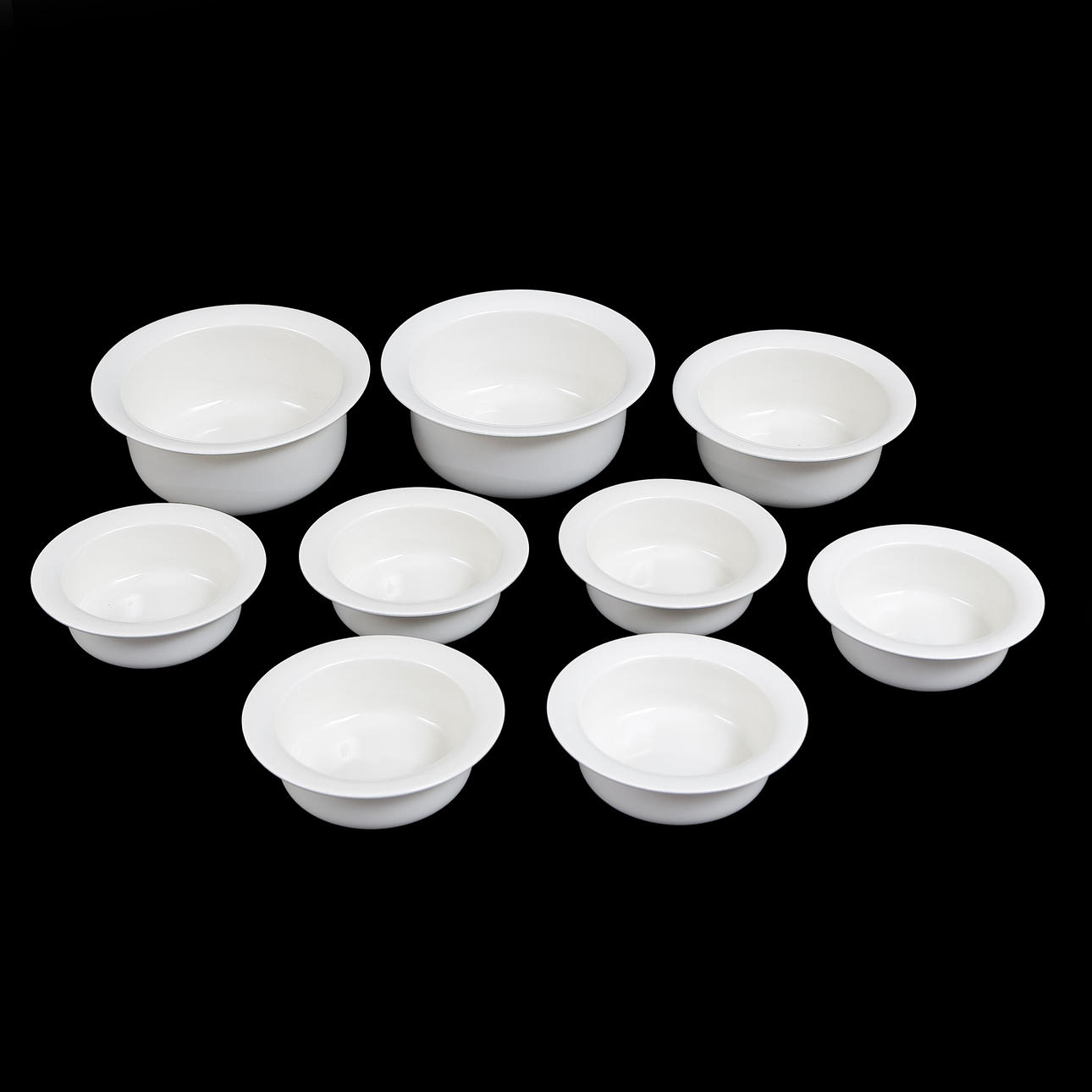 9 SERVING BOWLS ARABIA, “ARCTICA”, FINLAND.