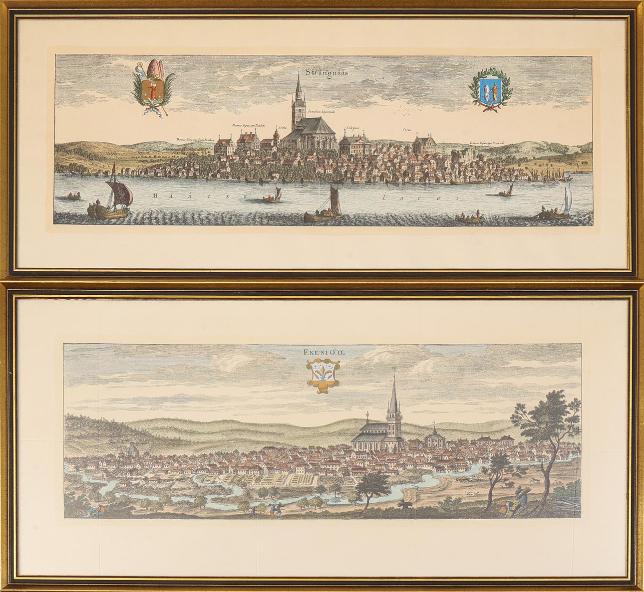 Two engravings, “Ekesiöö”, “Strängnäs”.