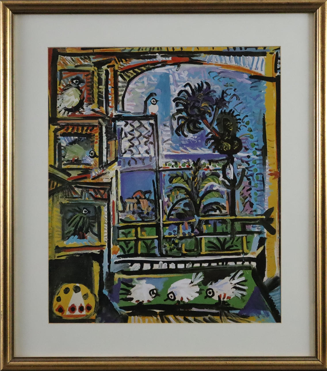 PICASSO, PABLO. After. - “The Doves”, color offset print.