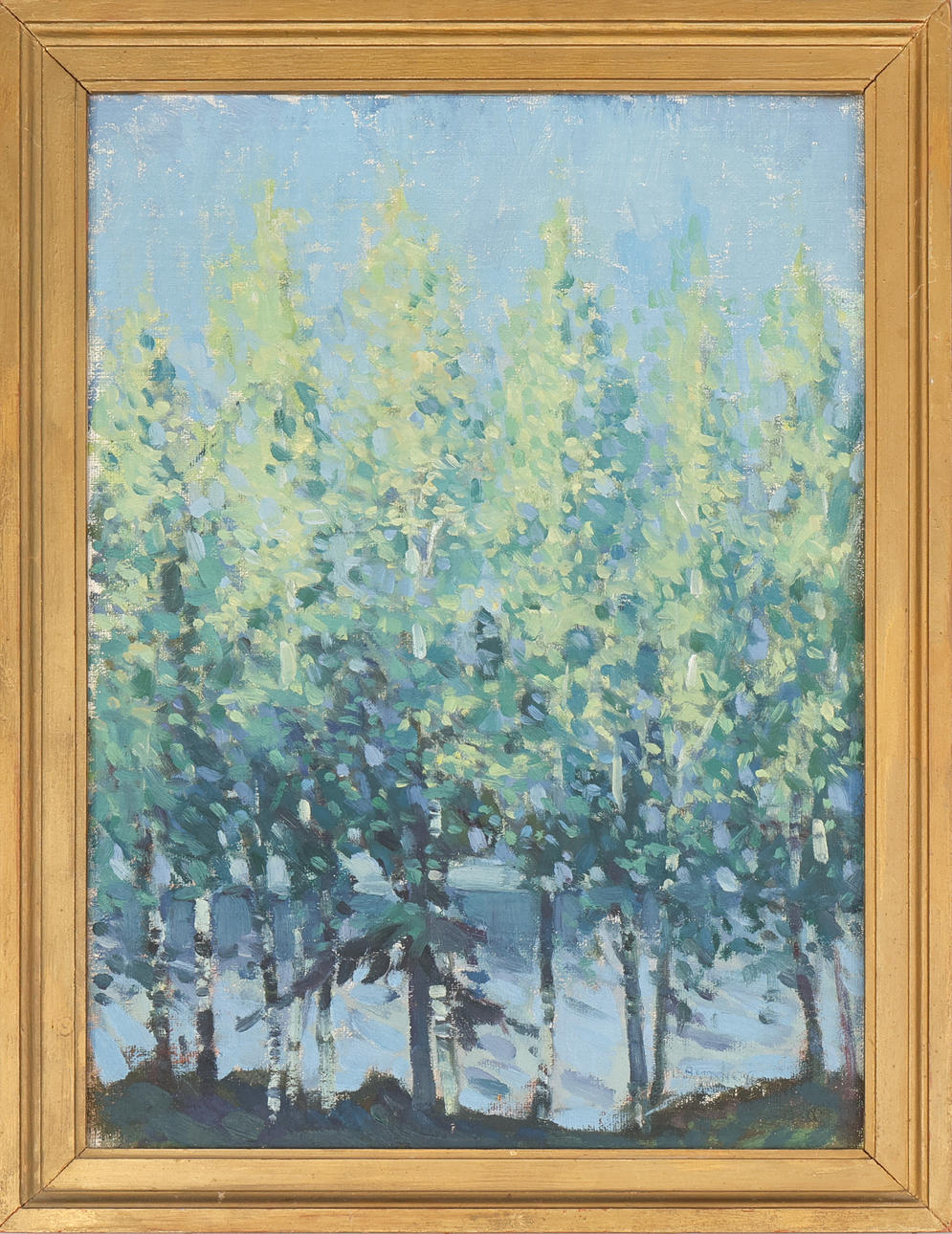 OIDENTIFIERAD KONSTNÄR. Oil on canvas, signed.