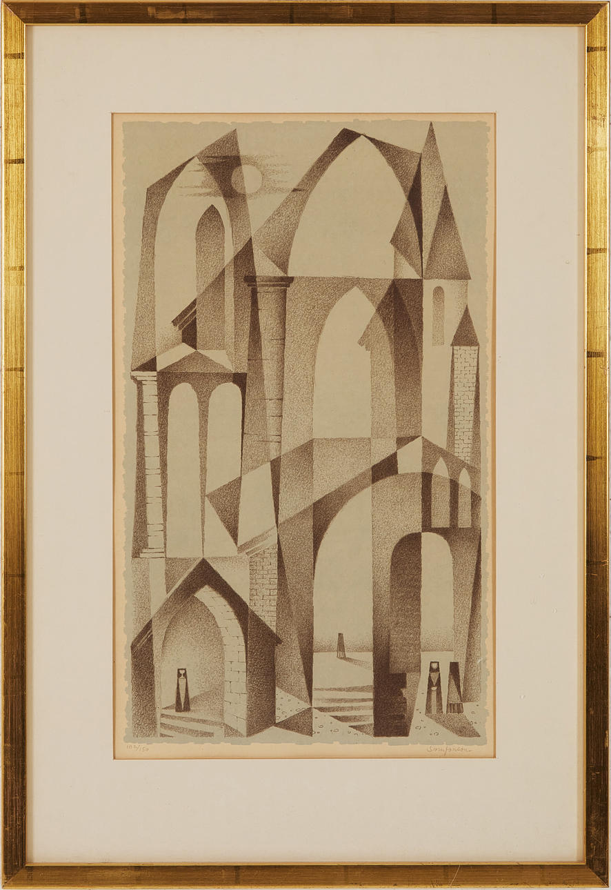 SVEN JONSON. lithograph, signed, numbered 102/150.