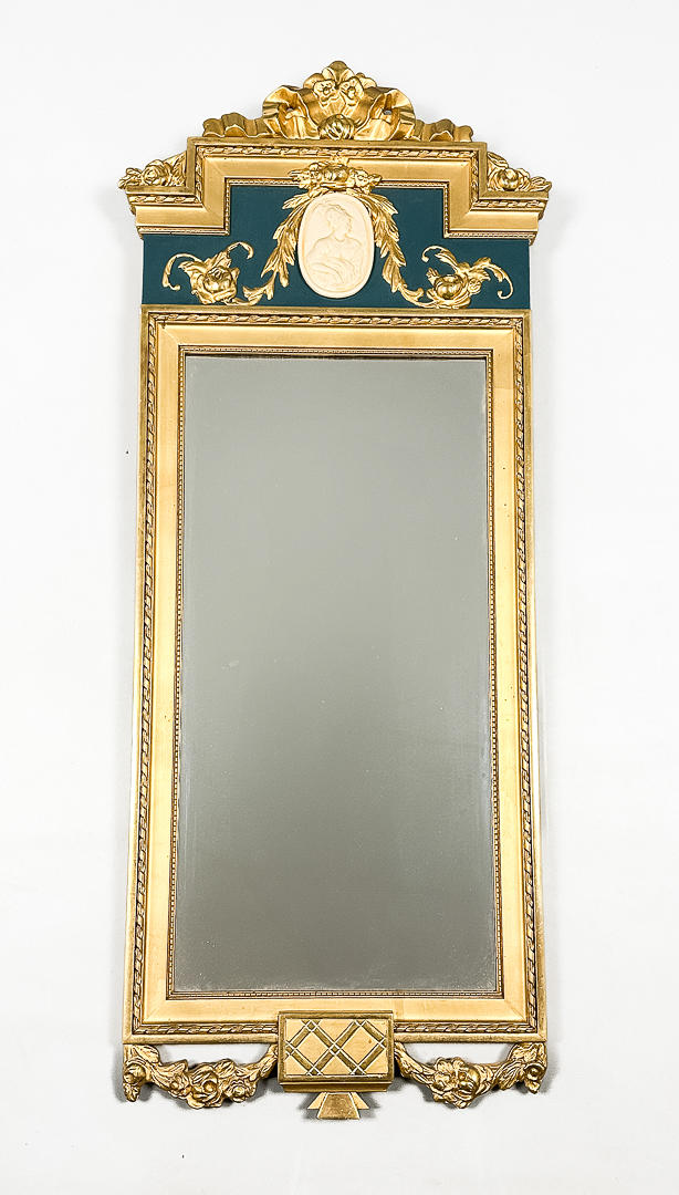 A Gustavian-style mirror, 20th century.
