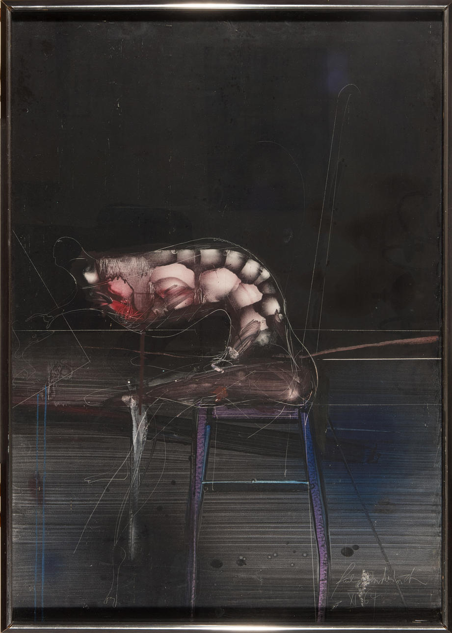 PAUL WUNDERLICH. Sitzende Figur.