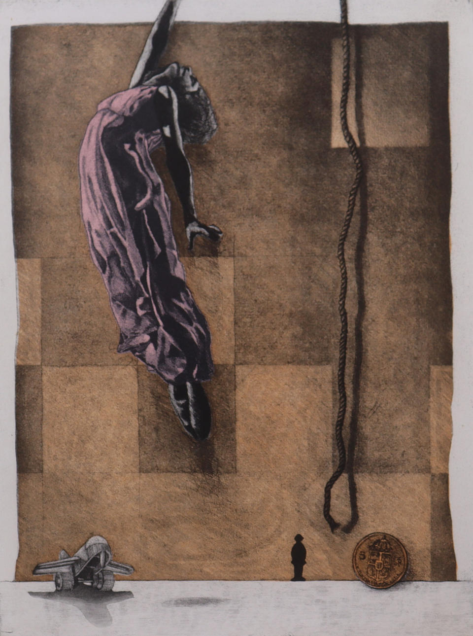 JAN DAHLGREN, lithograph, “Hoppet”.