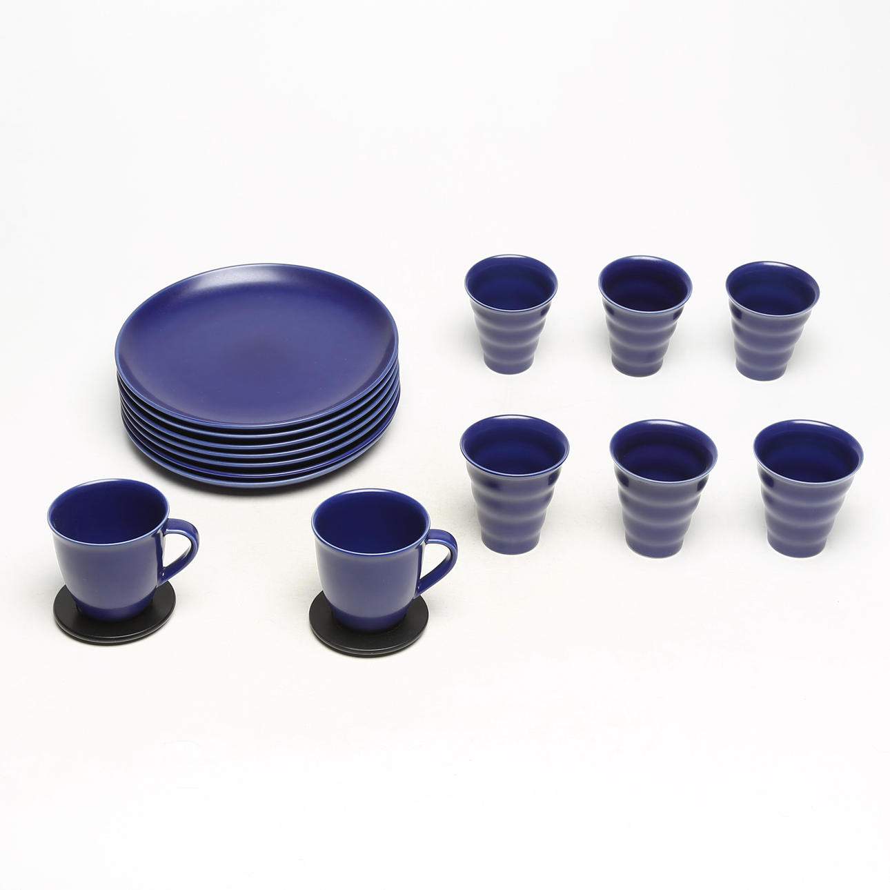 A set of 15 ceramic tableware parts, Höganäs.