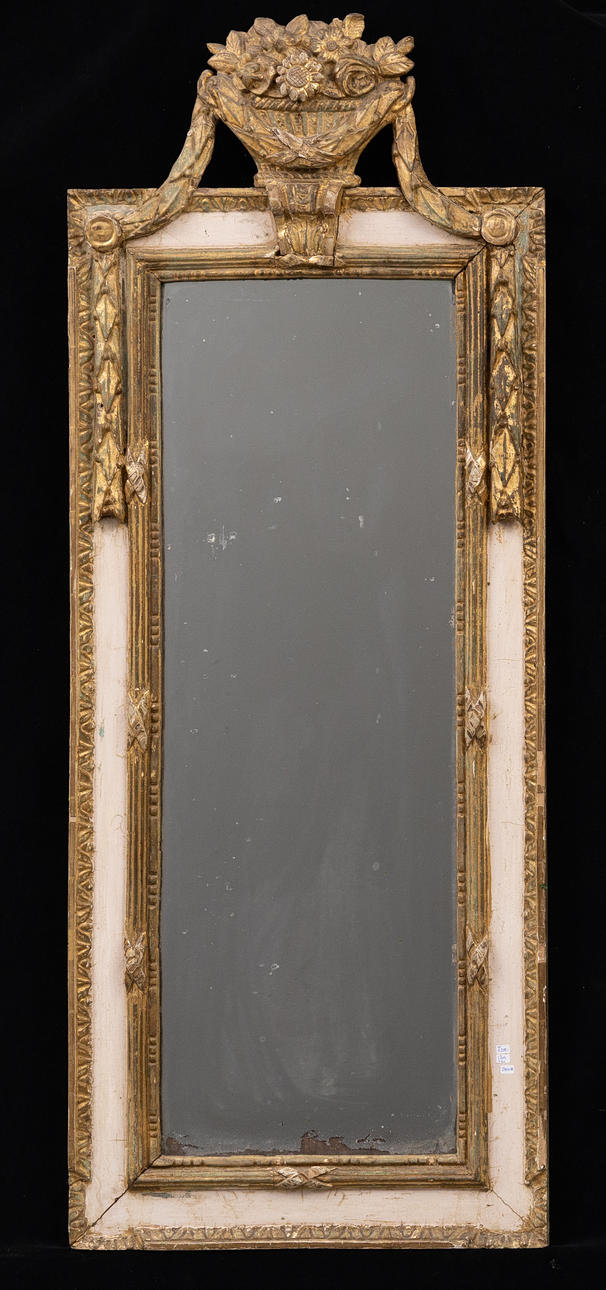 A late Gustavian mirror, circa 1800.