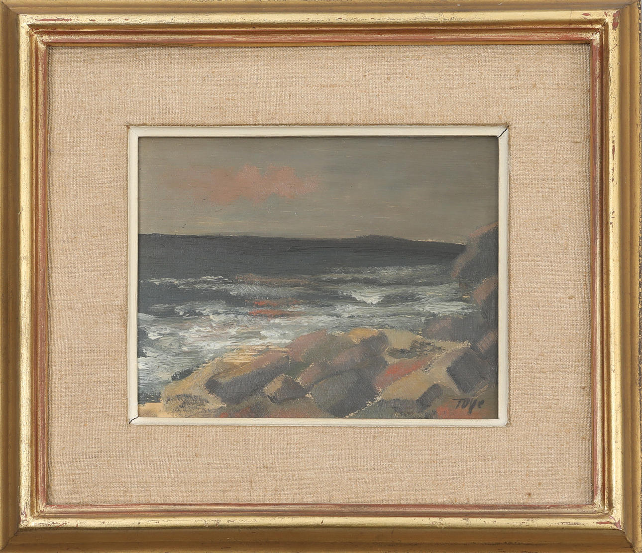 TOYE SANDBERG. oil on panel, signed Toye.