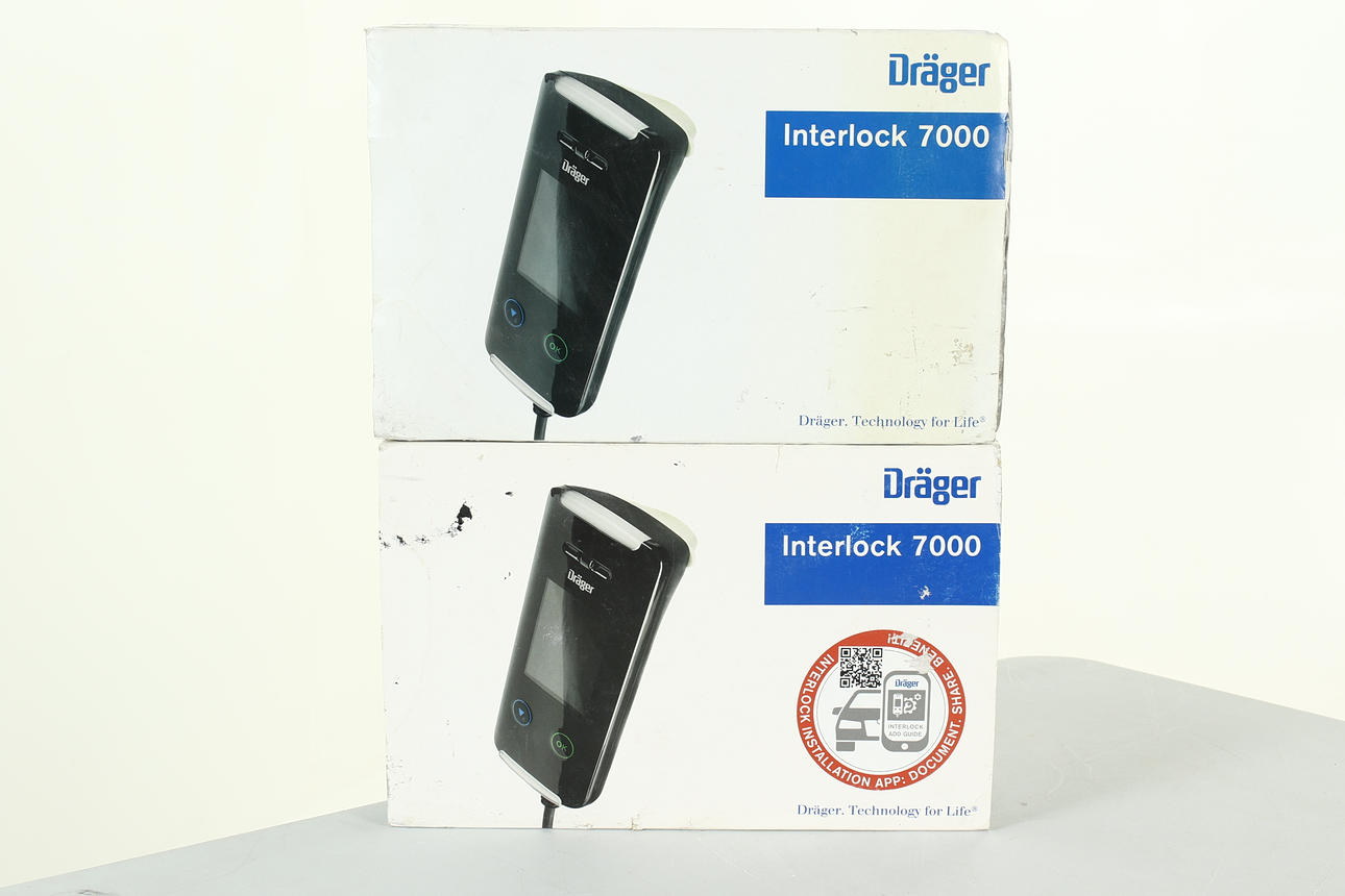ALKOLÅS, 2 Stück Dräger Interlock 7000, 2024-5000-BG8537-10.