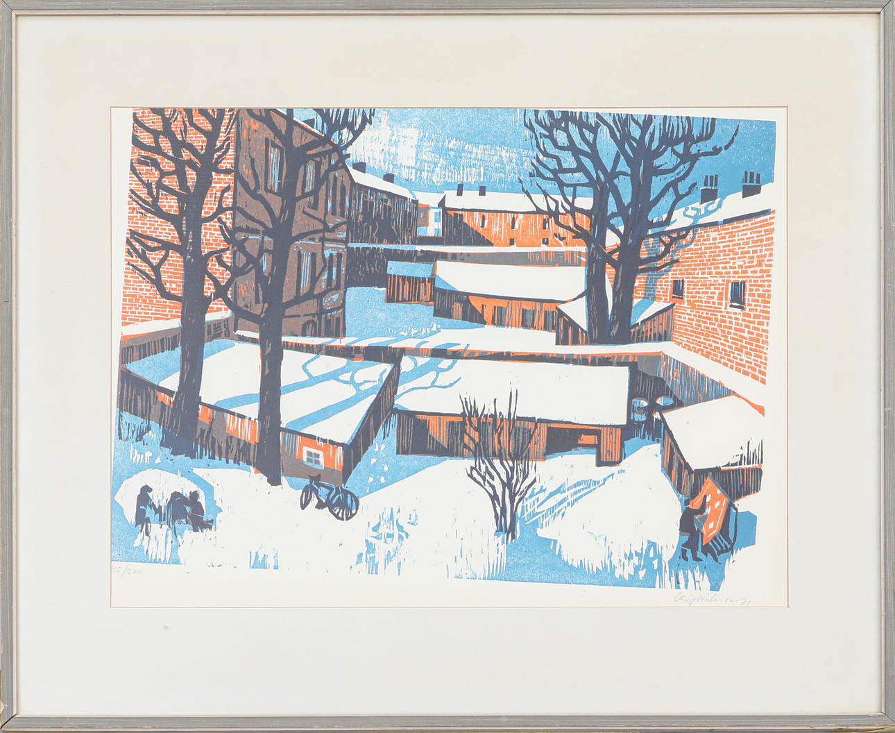 LEIF NILSSON. lithograph, signed, numbered 45/200 and dated -71.