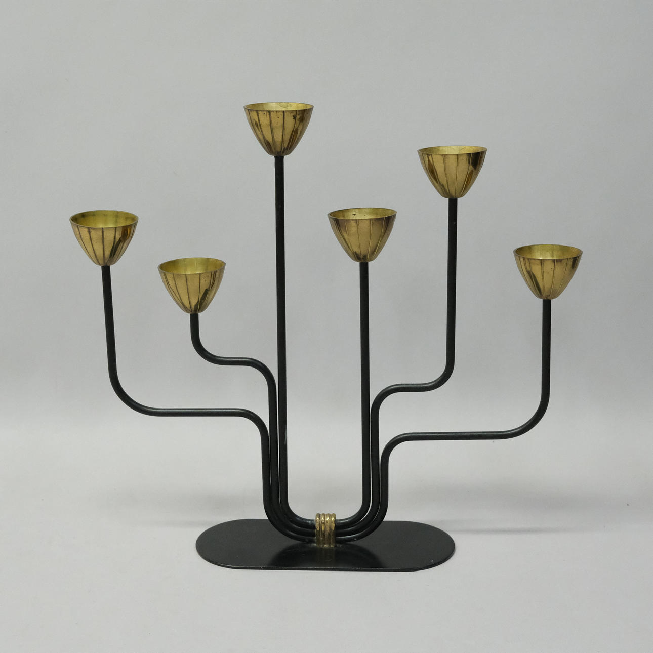 GUNNAR ANDER. KANDELABER, YSTAD METAL.