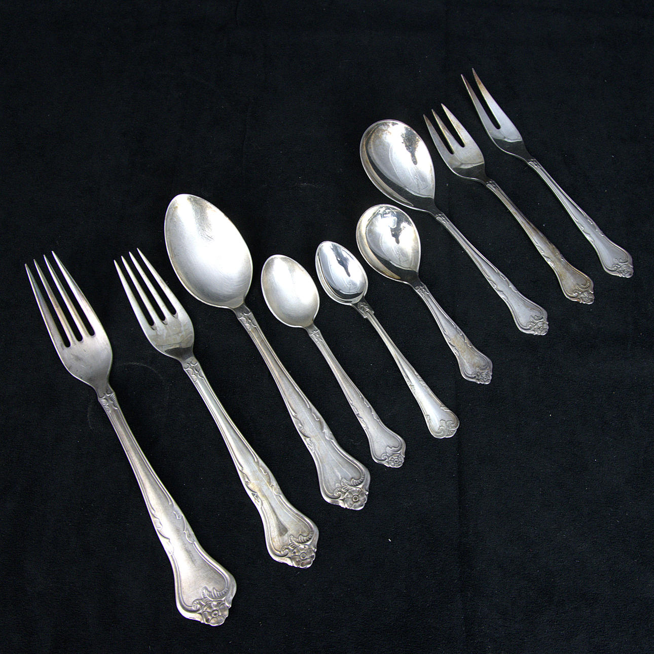 Dining cutlery, 60 pieces, nickel silver, Atla.