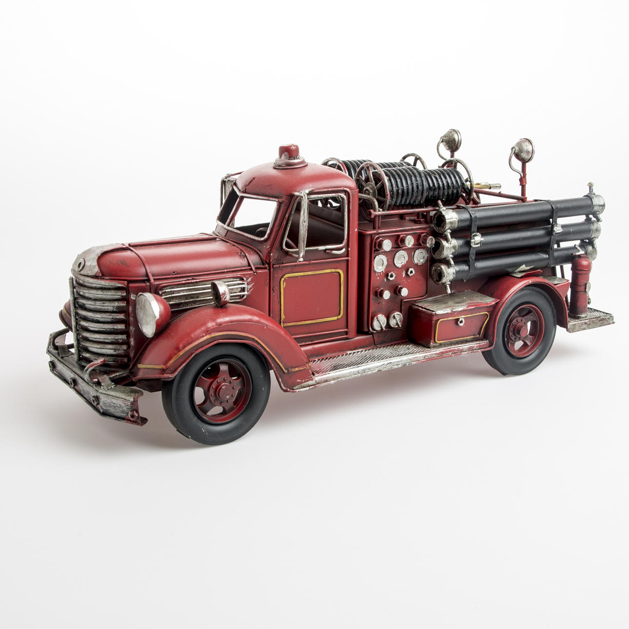 SKULPTUR, brandbil, målad metall, samtida.