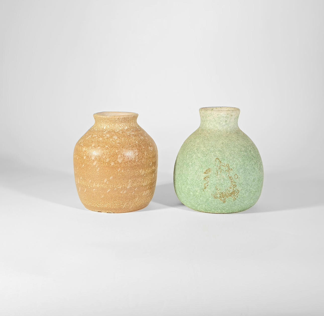 TWO CERAMIC VASES. SIGNED RAFART.