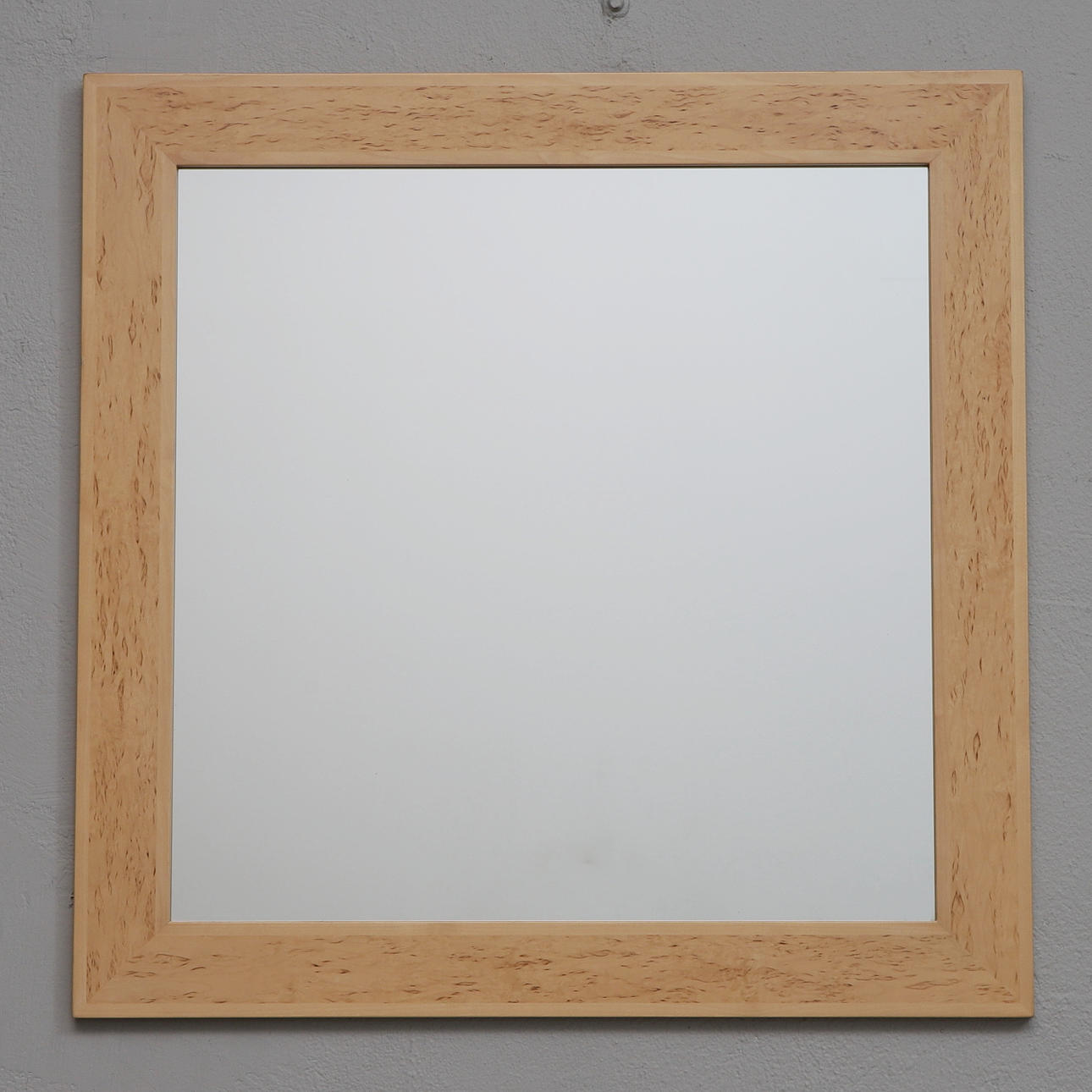 Mirror in masur birch, contemporary.